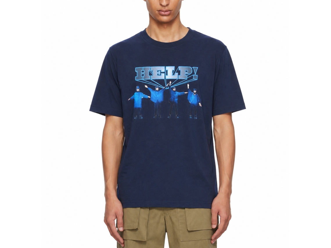 The Beatles Help Silver Logo T-shirt Classic Unisex Adults Size:xxxl