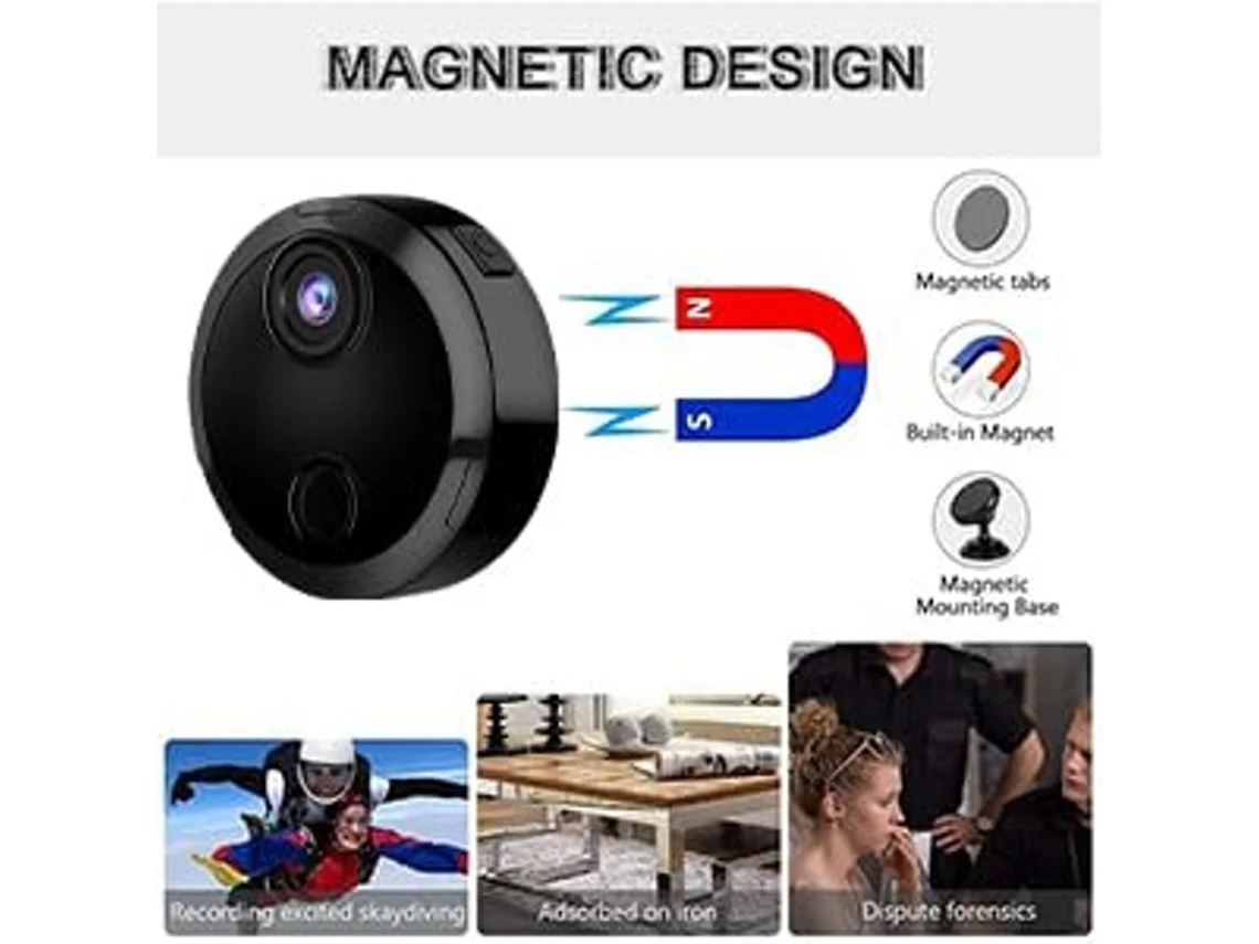 Câmeras ocultas, câmera de vigilância com detecção de movimento e visão noturna, câmera interna sem fio com Wi-Fi, câmera babá 1080P, Bestvite
