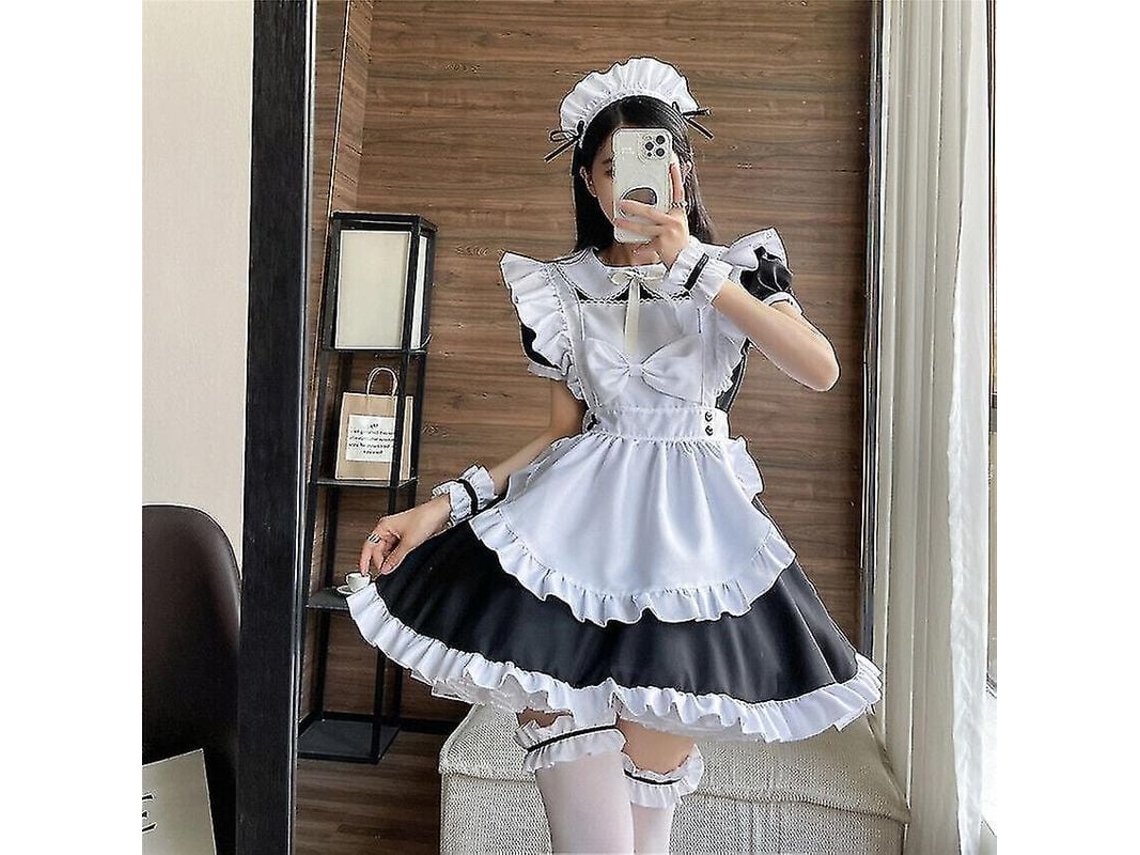 Traje de Anime Maid Lolita Fasst para Halloween, Cosplay, Vestido, Outfit