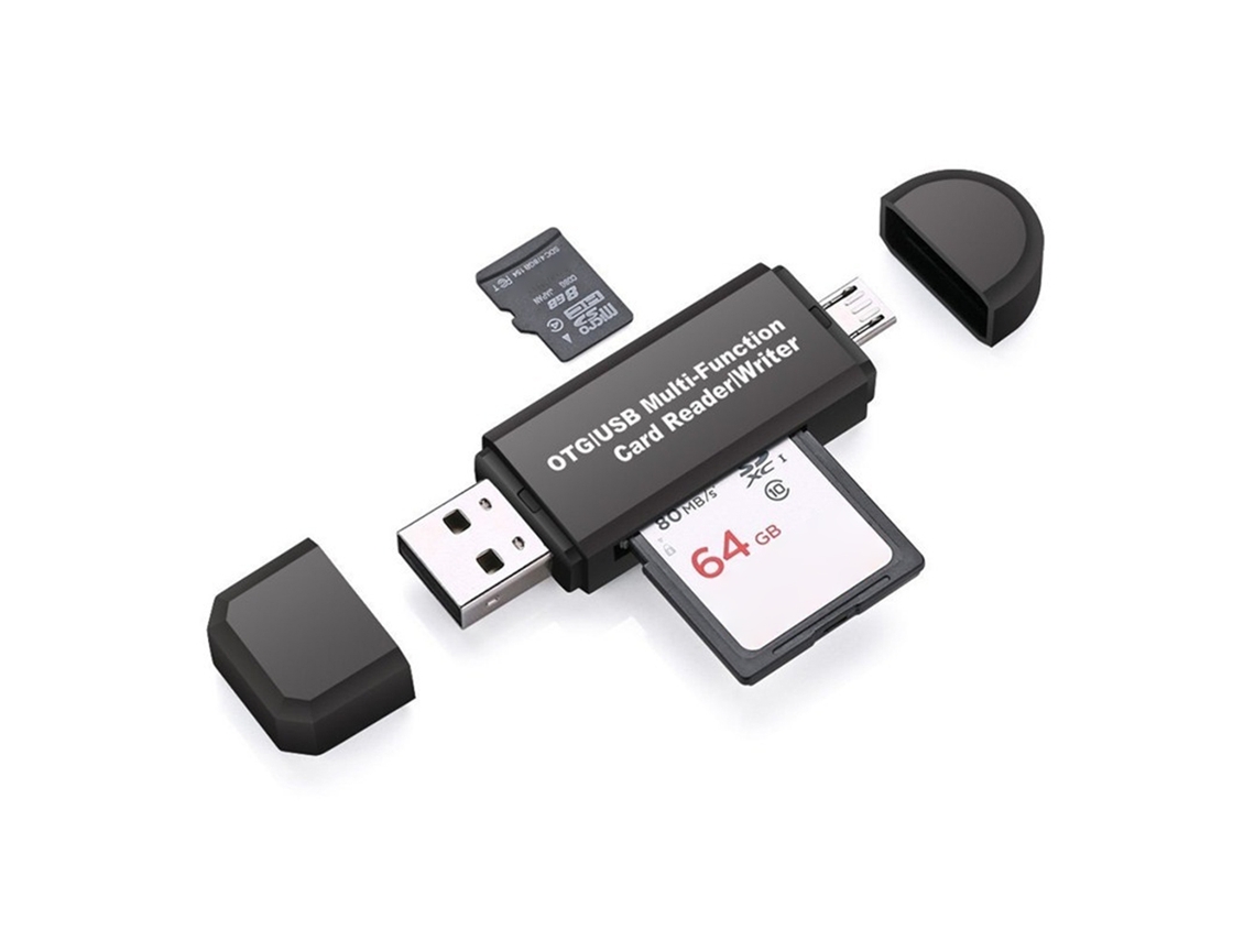 Leitor De Cartões, Lê Cartão Micro Sd, Lê Cartão Sd