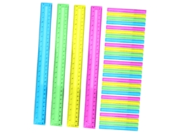 Régua Linear De Plástico Transparente Com 32 Peças, Para Sala De Aula