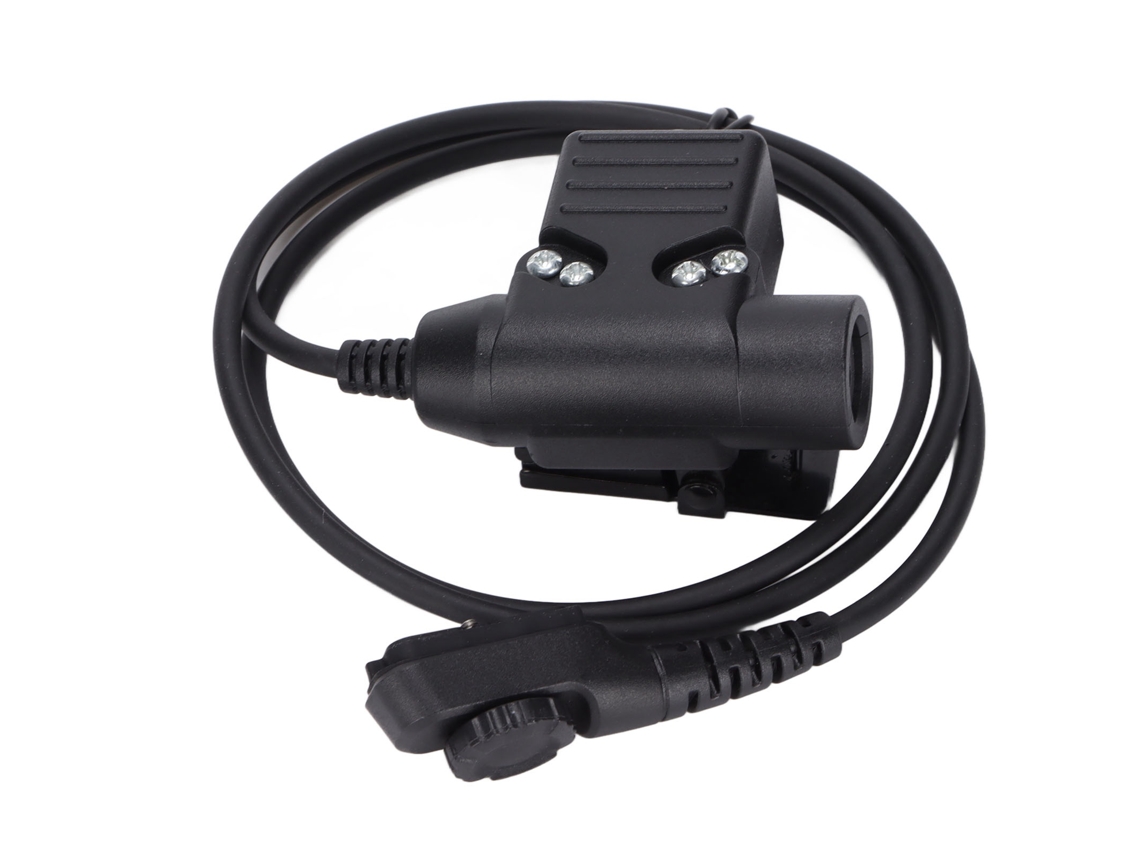 Adaptador Ptt U94 para Rádios Portáteis Militares Bidirecionais Hytera Pd780/pd785 AQUAFORGE