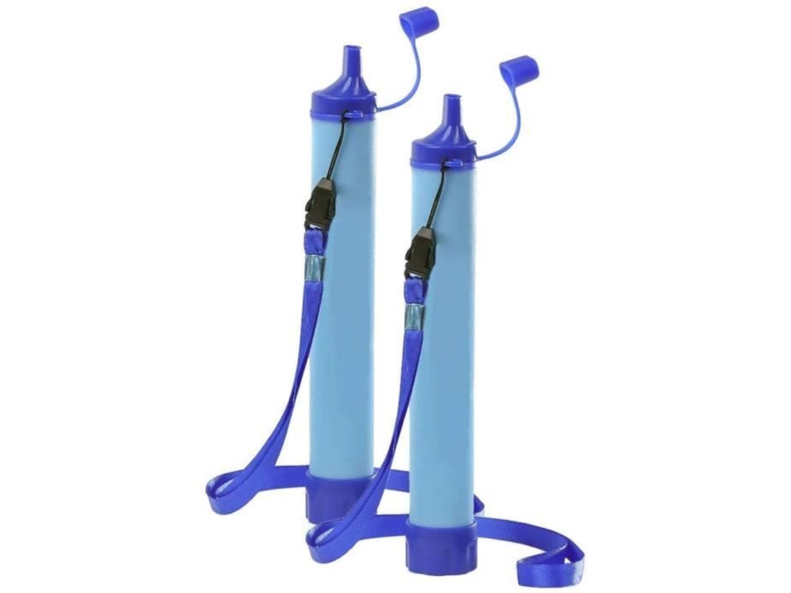 Sistema de Filtro de Água Externo - Purificador de Filtragem Pessoal - Azul - Capacidade 1500L S/MARCA