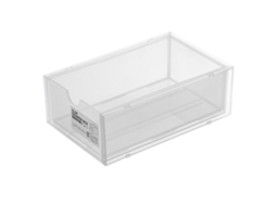 Caixa de Armazenamento Desktop Transparente com Gaveta LAXISCREED