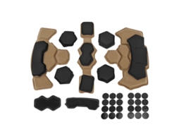 Kit De Almofadas Para Capacete De Espuma De Memória Universal Moto Bicicleta Ciclismo Impermeável Cor Deserto