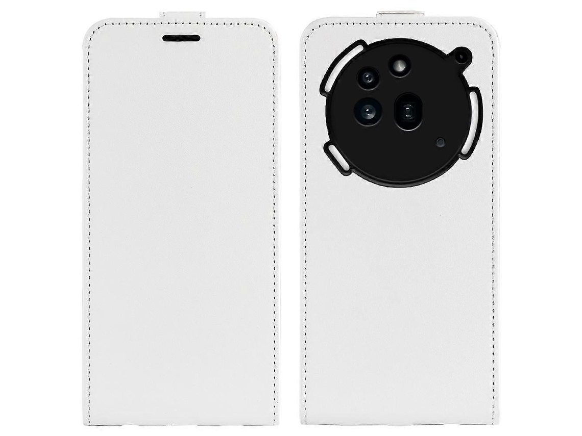 Capa De Couro Texturizada R64 Com Aba Vertical Única Para Celular Nothing Phone 3a Pro