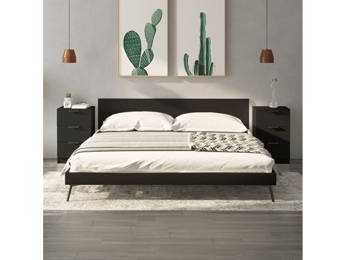 Vidaxl Mesas De Cabeceira 2 Pcs 40x36x65 Cm Branco
