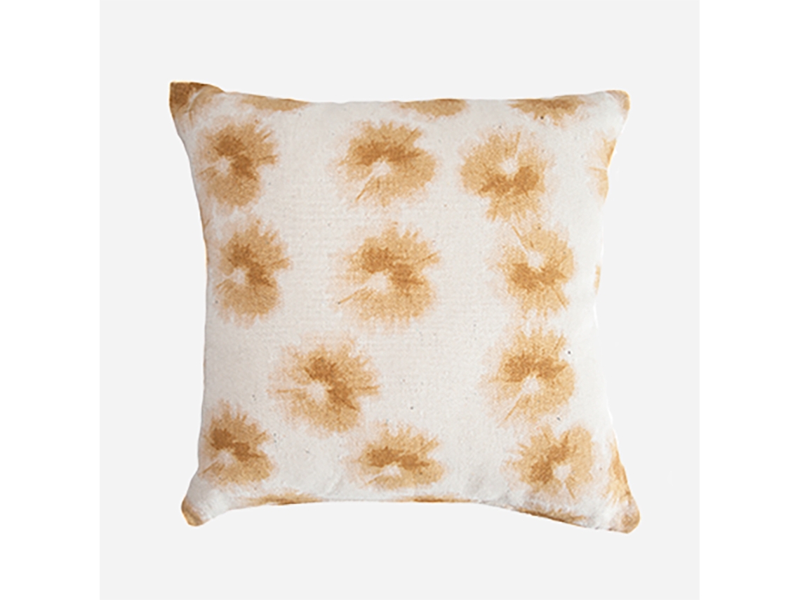 M/Otis 45X45 Mostarda Capa de Almofada de Algodão Estampada MEVAK LIVING