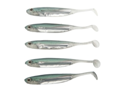 Isca Artificial Peixe Macio 3d Olhos Verde 5pcs