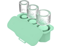 Forma De Gelo Silicone Para Copo Stanley, Bandeja De Gelo 20 A 40 Oz Com Tampa Para Fazer 3 Cilindros Ocos