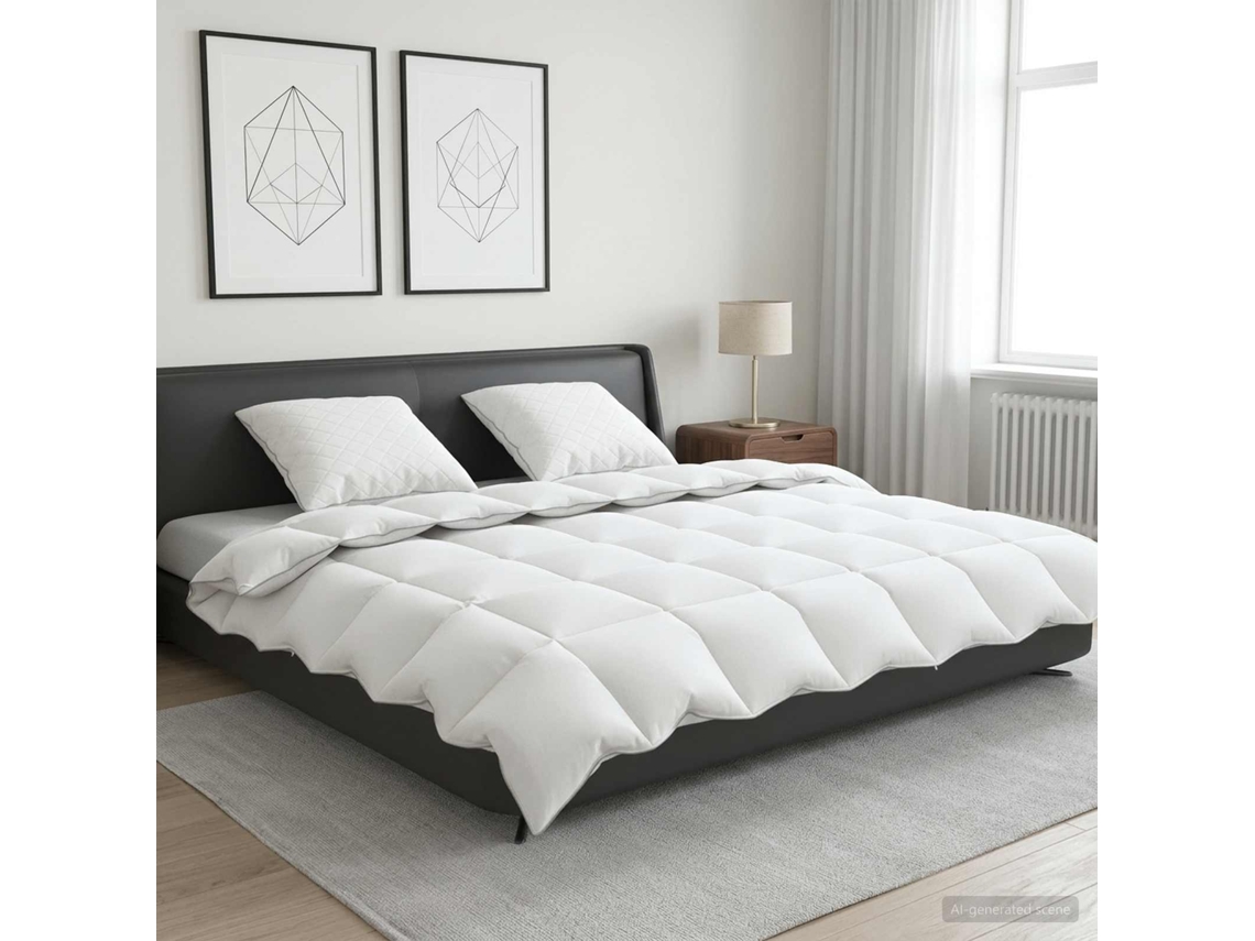 Vidaxl Conjunto De Edredão 90% Penas De Ganso Fulda 3 Unid. 210 Gsm