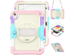 Lurelia Capa Para Ipad 11 (a16) 2025 E 10.ª Geração 10.9 2022, Silicone, Rosa, Proteção Contra Quedas