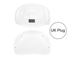 Lâmpada Led Profissional De Secagem De Unhas 72w Para Esmalte Gel Manicure Com Plug Uk