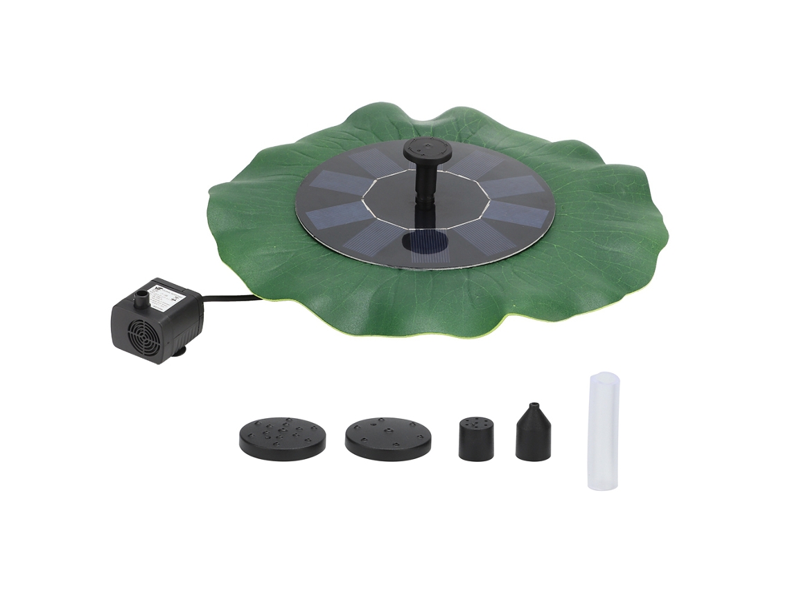 Fonte Solar Flutuante Em Forma De Lótus, 1.6w, 800mah, Para Jardim E Exterior