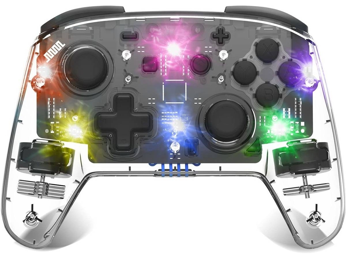 Controlador de Switch Sem Fio YIZHOOD Pro para Controle Remoto de Joystick de Switch Vibração Turbo Ajustáveltransparente YIZHOOD