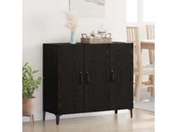 Vidaxl Buffet Carvalho Preto 34 X 90 X 80 Cm Derivados De Madeira