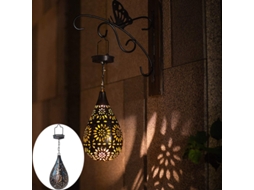 Estátua de farol luminoso, decorativa, náutica, 12x12x37 cm, preta AQUAFORGE