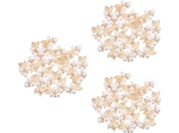 Conjunto De 60 Peças Com Pérolas E Strass Para Acessórios De Cabelo, Presilha Elegante E Decoração De Cabeça.