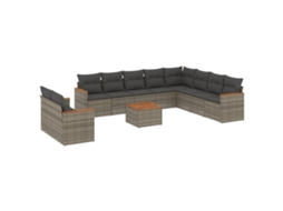 Garden Sofa Set, Garden Sofa Sets Vidaxl Cinzeto Rattan / Vime (n/a)