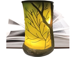 Iluminação de mesa em formato de árvore para cabeceira de cama. Decoração estética.