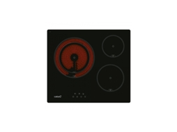 Placa de Vitrocerâmica CATA Td 6003 Bk Preto Embutido 59 Cm Cerâmica 3 Zonas