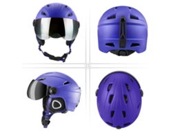Capacete de Ski e Snowboard com Orelhas Removíveis | S/MARCA