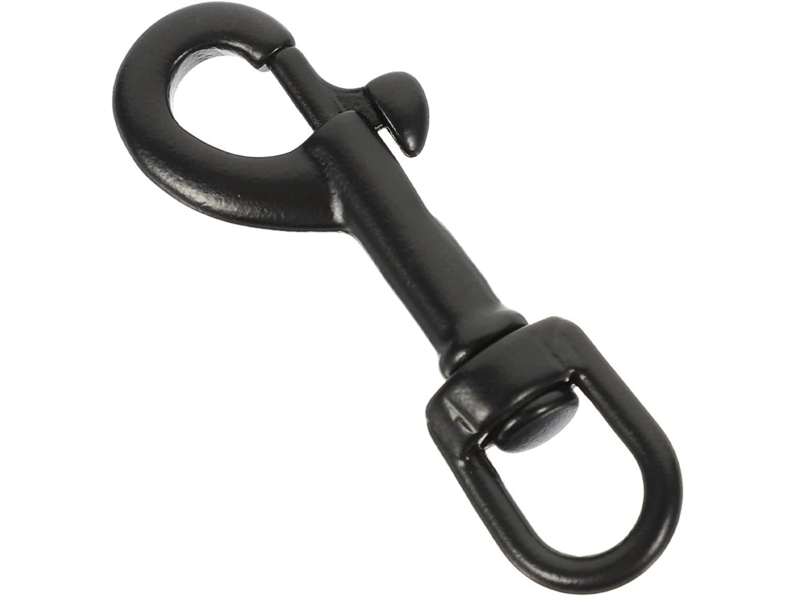 Gancho Giratório Simples, Aço Inoxidável Aisi316, Preto, 65 Mm, Para Mergulho, Resistente, Clipe Anticorrosivo, Fecho Para Alças Gokoco