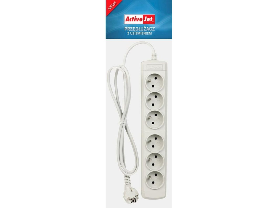 Cabo Alongador ACTIVEJET 6Gnu Cinzento 3 M
