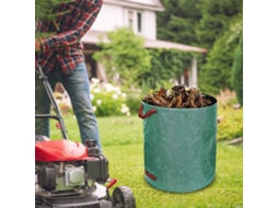 Saco Jardim 60l 500l Alças Multiuso Resíduos Jardim Doméstico Reutilizável Grande Capacidade Leve Dobrável MDUG