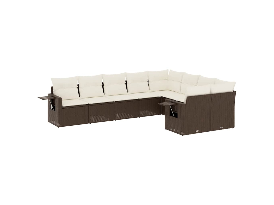 Garden Sofa Set, Garden Sofa Sets Vidaxl Marrom Rattan / Vime (n/a)