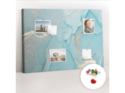 Painel De Cortiça Para Parede Mármore Decorativo Para A Sala De Estar Espelharte (70x100 Cm)