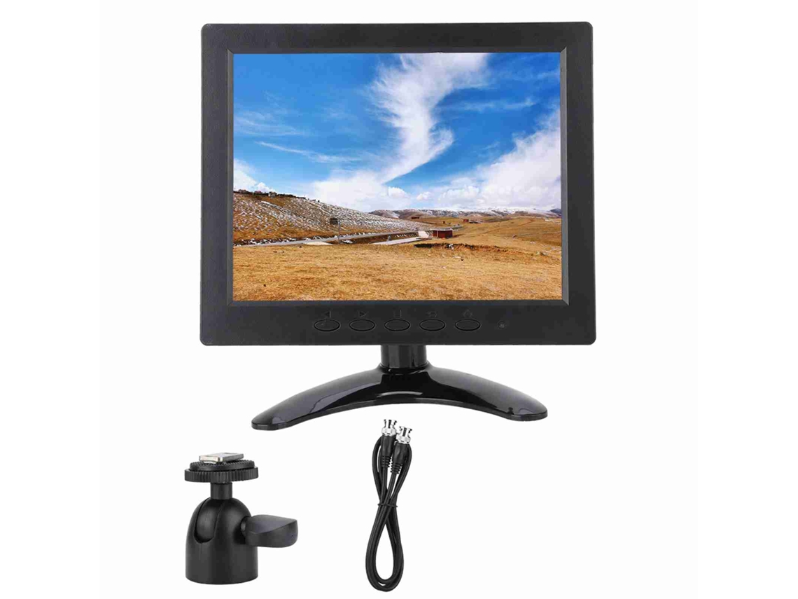Tela Suave Ips De 8 Polegadas 1024x768 Display De Vídeo Hd Hdmi Vga Pequeno