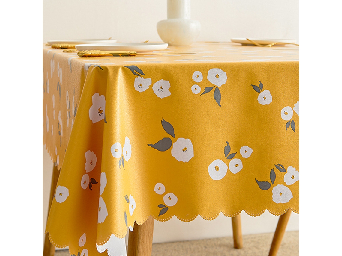 60 * 120 Cm Toalha de Mesa Pastoral Impermeável e À Prova de Óleo Pvc Toalha de Mesa Anti-Incrustante Toalha de Mesa de Plástico Style4