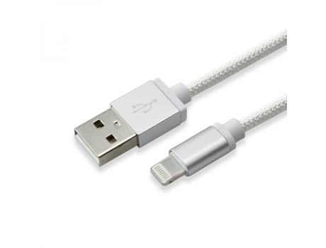 Cabo Telemóvel Usb Lightning SBOX Prateado
