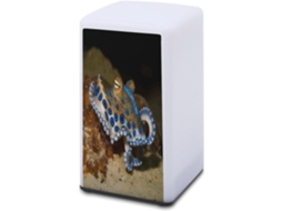 Luminária De Mesa A Bateria Com Anel Azul, Luminária De Mesa Com Estampa Polvo, Luminária De Leitura Para Escritório