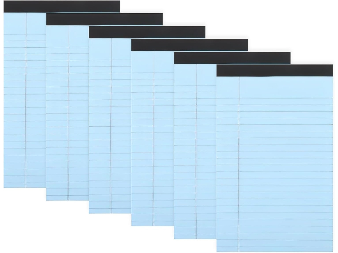Pack De 6 Blocos-notas Bloco-notas Destacável Carnet De Rappel Pavé De Mémo De Déchirure Azul