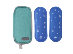 Estojo Refrigerado para Insulina com 2 Gelos Portátil Bolsa Médica Isolante para Viagens Ao Ar Livre S/MARCA