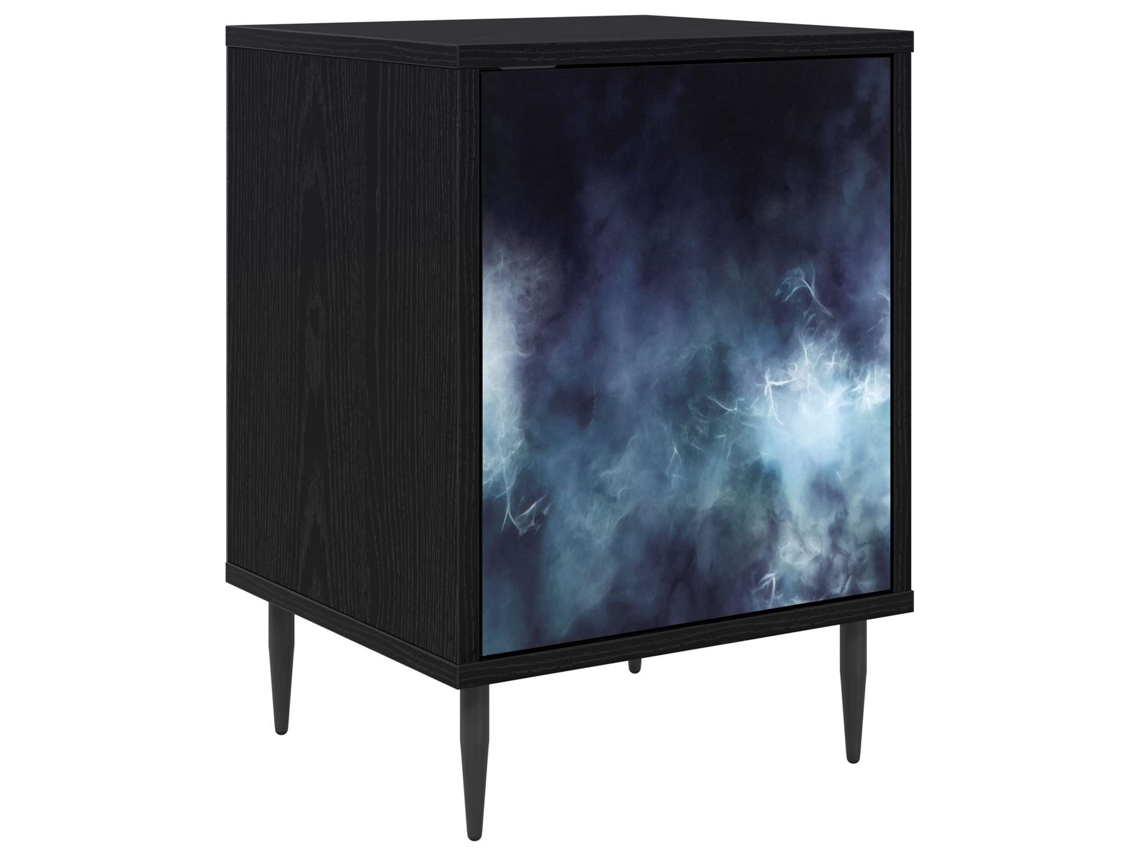 Maison Exclusive - Armário De Cabeceira Raalte Carvalho Preto 36 X 33 X 51 Cm