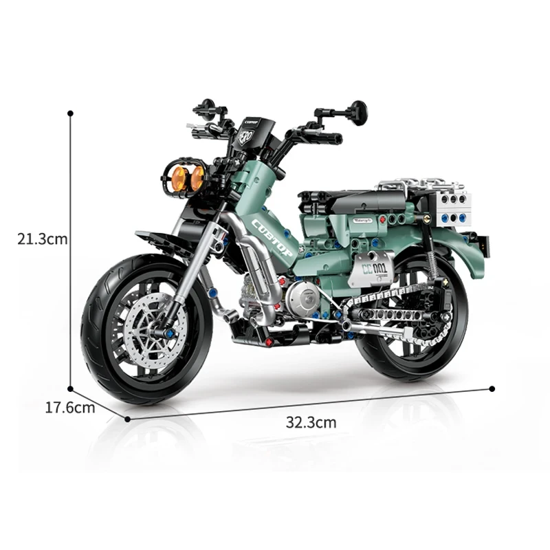 (577 Peças) Blocos De Montar City Racing Classic 1:8 Superbike