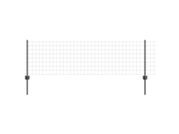 Conjunto 1 Barreira Externa Vidaxl Cinzento Aço (50 X 0,6 M)