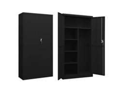 Vidaxl Cacifo 90x40x180 Cm Aço Preto