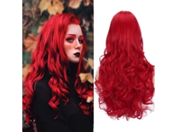Peluca Ondulada Con Microrizos Rojos Para Mujer De Apmemiss Wholesale, Se Puede Alisar Y Doblar.
