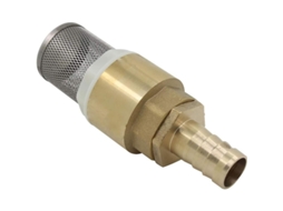 Válvula de retenção com filtro de pé, 19 mm, cor bronze dourado, 1 peça.