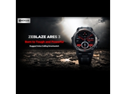 Reloj Inteligente Zeblaze Ares 3, Monitor de Salud, Rastreador de Actividad Física, Ip68, Llamadas Bluetooth, Compatible Con Android e Ios.