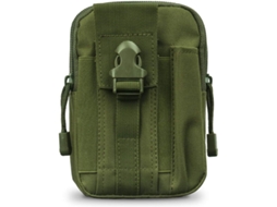 Pochete tática, multifuncional, bolsa prática de nylon, pequena bolsa de ferramentas para caminhadas ao ar livre, esportes, verde militar