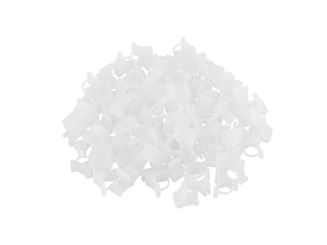 Conjunto de 100 Clips de Enxertia de Plástico para Plantas Mudas Frutas Legumes Jardim S/MARCA
