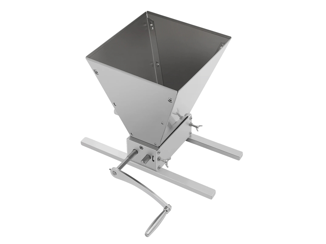 Moedor De Grãos, Distância De Rolos Ajustável, Aço Inoxidável Durável, Prata