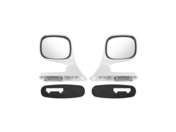 2 Peças: Retrovisor Lateral Universal para Capô , Refletor Ajustável para Carros, Suv e Camiões Branco (externo)