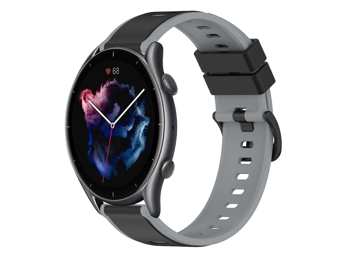 Pulseira De Silicone Bicolor De 22 Mm Para Amazfit Gtr 3 Pro