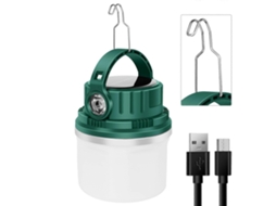 Lanterna Solar Recarregável Usb Para Acampamento, Mini Lanterna Olysi Shop (verde)
